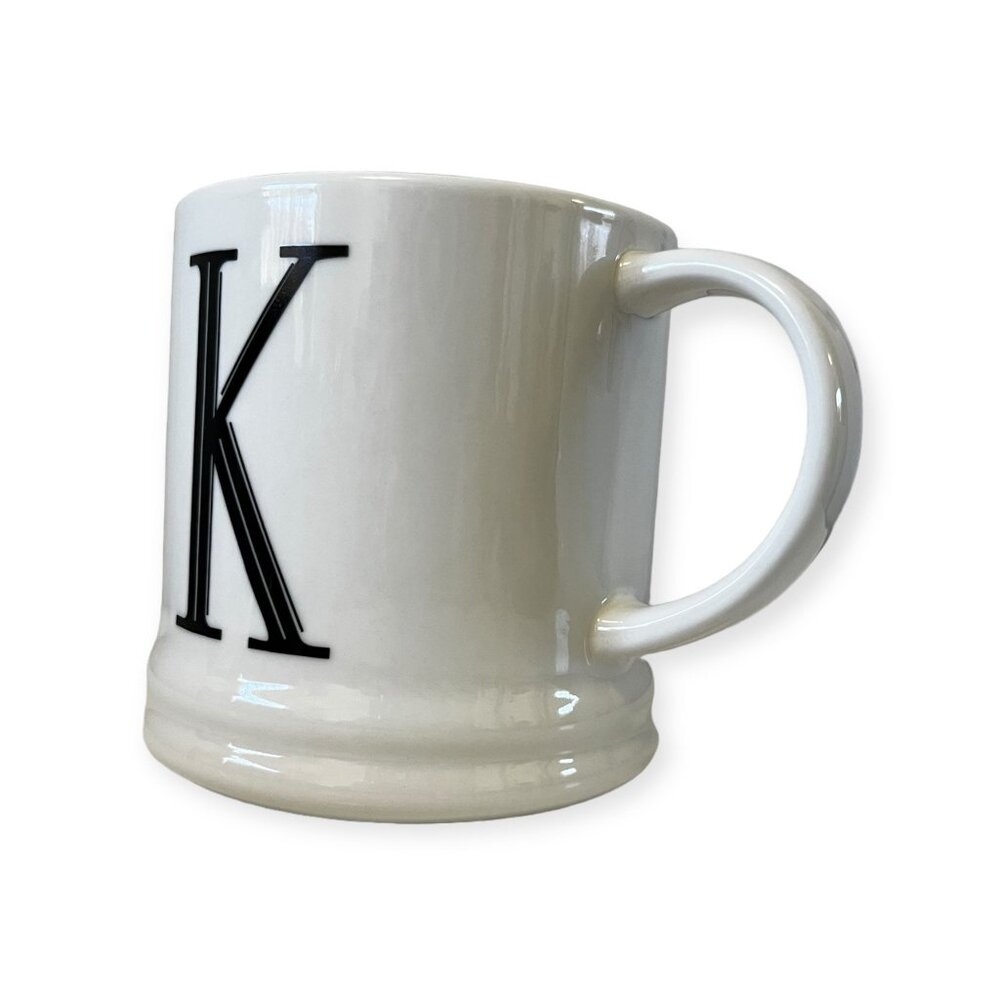 Monogram Initial Porcelain Coffee Mug Letter K Size 14 Oz. - Picture 3 of 7